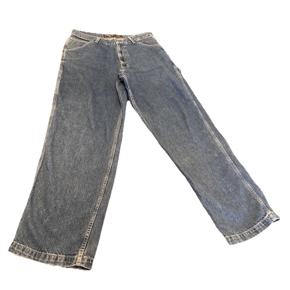 Structure Carpenter‎ Jeans Mens 34x34 Blue Denim Wash Dark Straight Workwear